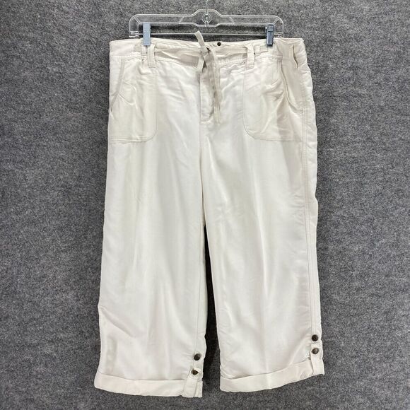 Chino Femme CARIBBEAN JOE'S Taille 4P Beige – Longueur Ajustable
